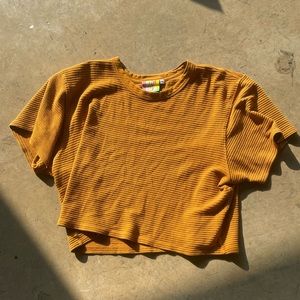 Big bud press size short sleeve orange top